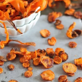 Baked Carrot Chips