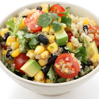 Southwestern Quinoa Salad with Avocado Dressing